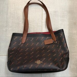 Coach Black and Brown Tote Bag